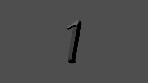 Melting Numbers Counting Up 1 to 5 Stock Footage 101670783