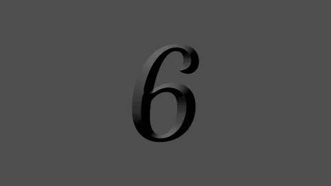 Melting Numbers Counting Up 6 to 10 Video stock 101671072