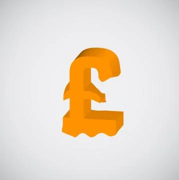 Melting orange character, vector Stock Illustration
