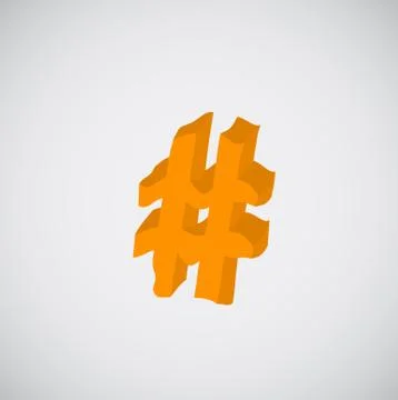 Melting orange character, vector Stock Illustration