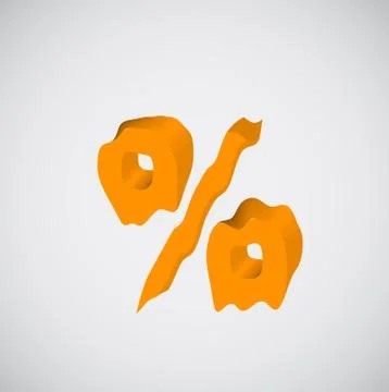 Melting orange character, vector Stock Illustration