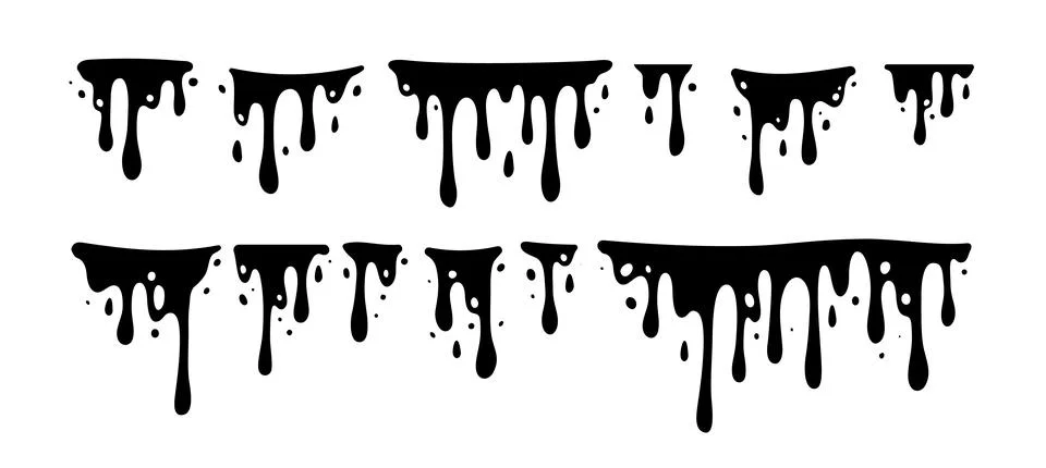 Melting Paint Stock Illustration