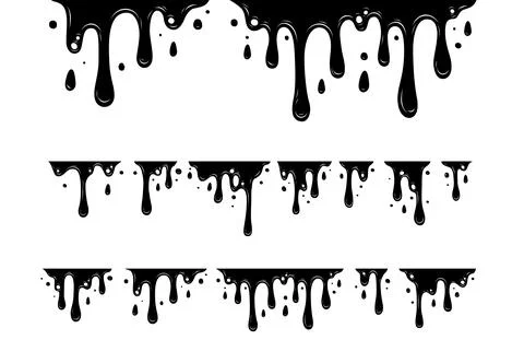 Melting Paint Stock Illustration
