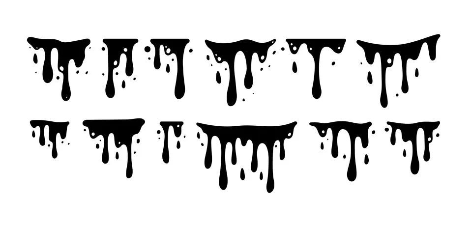 Melting Paint Stock Illustration