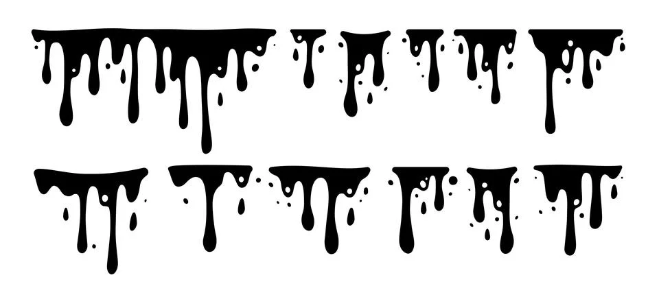 Melting Paint Stock Illustration