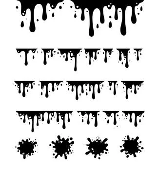 Melting Paint Stock Illustration