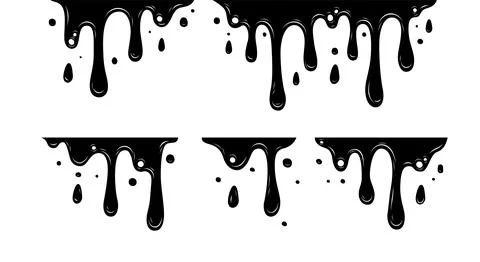 Melting Paint Stock Illustration