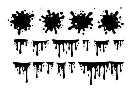 Melting Paint Stock Illustration
