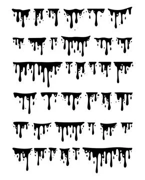 Melting Paint Stock Illustration