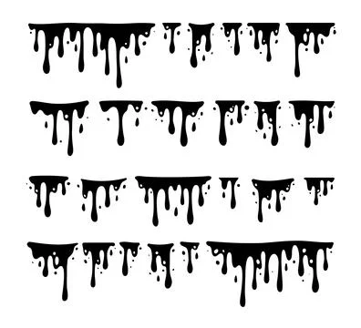 Melting Paint Stock Illustration