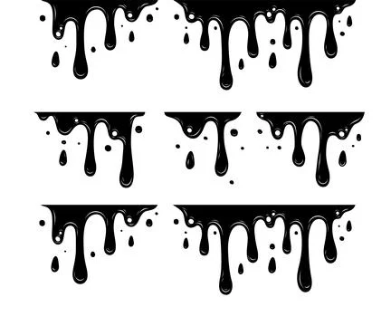 Melting Paint Stock Illustration