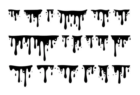 Melting Paint Stock Illustration