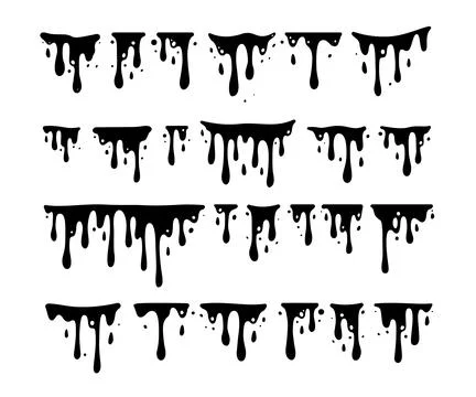 Melting Paint Stock Illustration