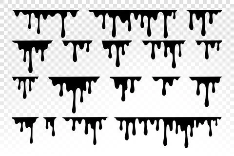 Melting Paint Stock Illustration