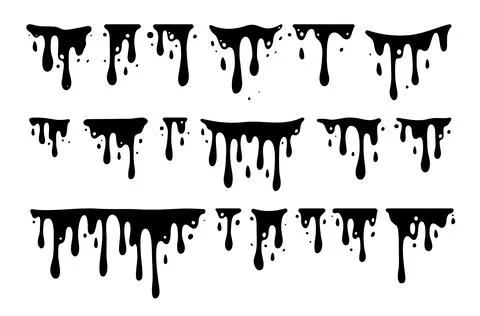Melting Paint Stock Illustration