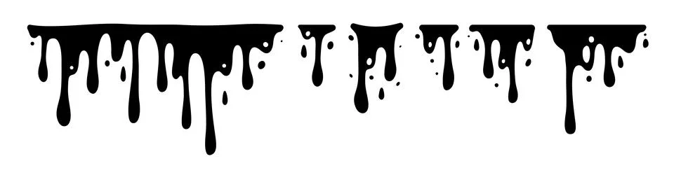 Melting Paint Stock Illustration