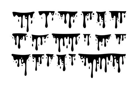 Melting Paint Stock Illustration
