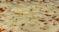 Melting Pizza Cheese Macro Time Lapse Stock Footage