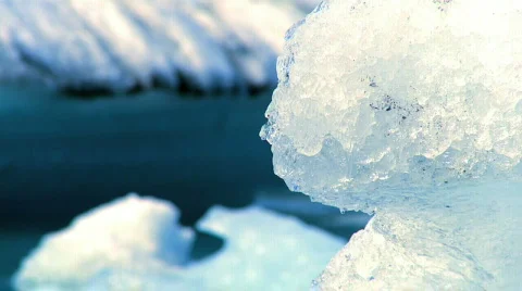 Melting Polar Icecap Stock Footage 484142
