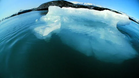 Melting Polar Icecap Stock Footage 484397