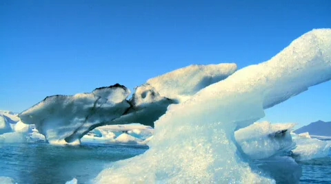 Melting Polar Icecap Stock Footage 484503