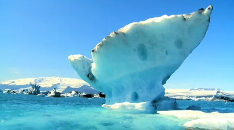 Melting Polar Icecap Stock Footage 484556