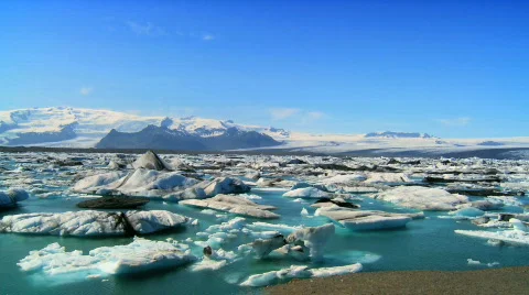 Melting Polar Icecap Stock Footage 488287