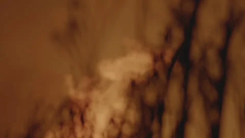 Melting red hot fire flames burning out of control Stock Footage 247319557