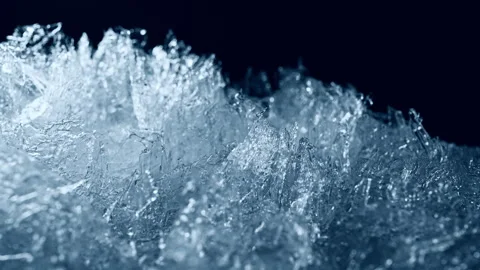 Melting Rotating Ice Mass Texture Close Up, Climate Change and Global Warming Stock Footage 332572835