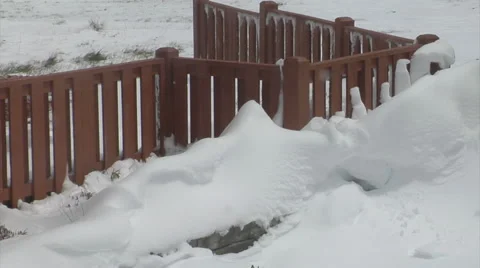 Melting Snow Drift Stock Footage 54760277