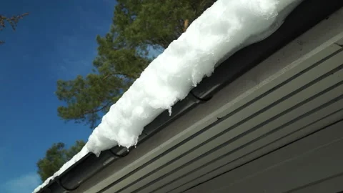 Melting snow dripping Stock Footage 150230696