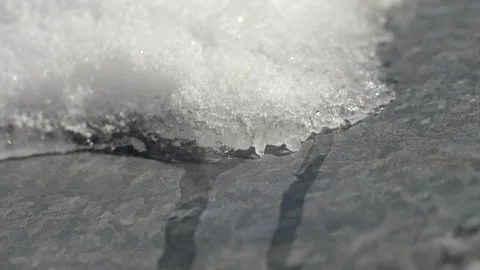 Melting snow Stock Footage 87249325