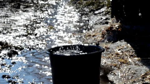 Melting snow Stock Footage 105493147