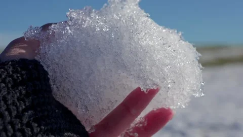 Melting snow. Video stock 332890562