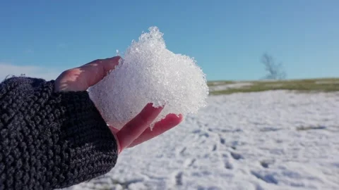 Melting snow. Video stock 332890594