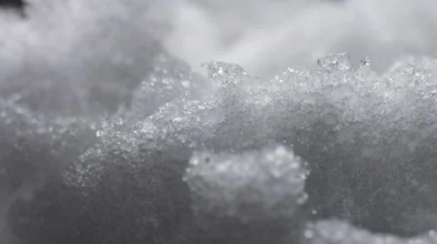 Melting Snow / Melting Ice / Spring Water / Spring Time Stock Footage 62747561