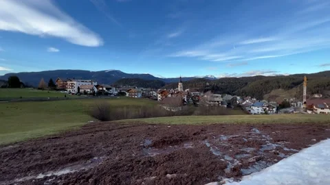 Melting snow in the mountains Stock Footage 232540612