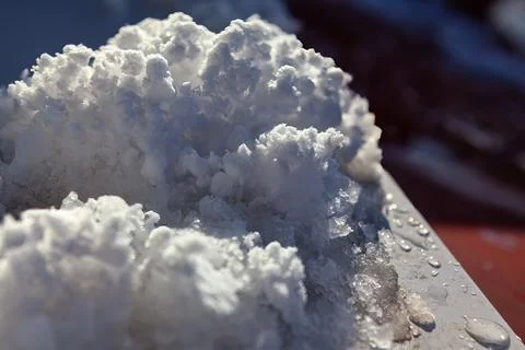 Melting snow Stock Photos