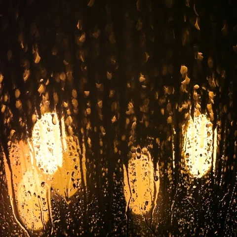 Melting snow runs down the windowpane on the eve of Christmas. Holiday relax. Stock Footage 69424029