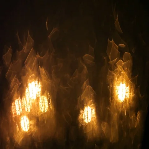 Melting snow runs down the windowpane on the eve of Christmas. Holiday relax. Stock Footage 69424359