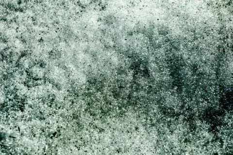 Melting snow texture background. spring is a natural texture of snow. Stock-Fotos