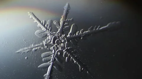 Melting snowflakes background Video stock 50374968