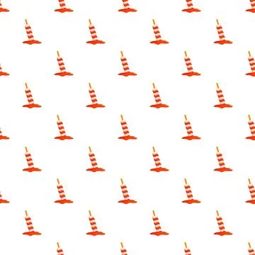 Melting striped candy pattern with stick Illustrazione stock