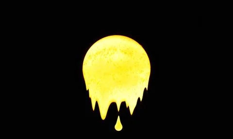 Melting sun Stock Illustration