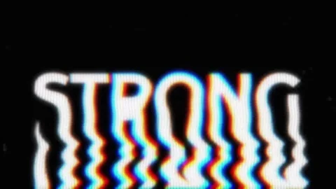 Melting vhs text effect preview After Effects stock