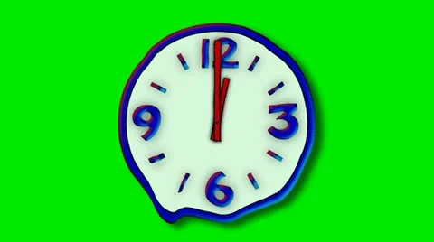 MELTING WALL CLOCK Stock-Footage 10956651