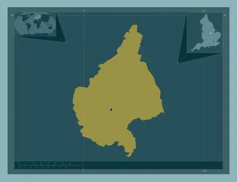 Melton, England - Great Britain. Solid color shape Stock Illustration