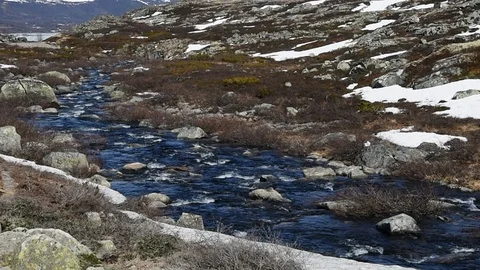 Meltwater river Stock Footage 92841840
