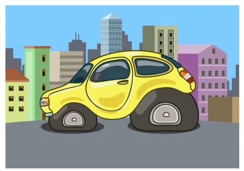 Melty Car Ilustración de archivo