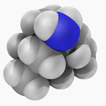 Memantine drug molecule Stock Illustration
